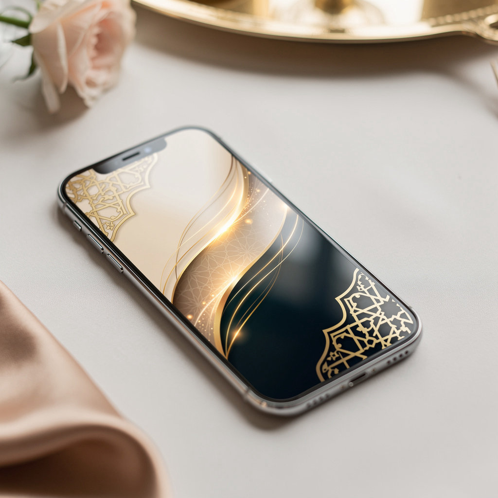 بطاقة دعوة زفاف رقمية فاخرة